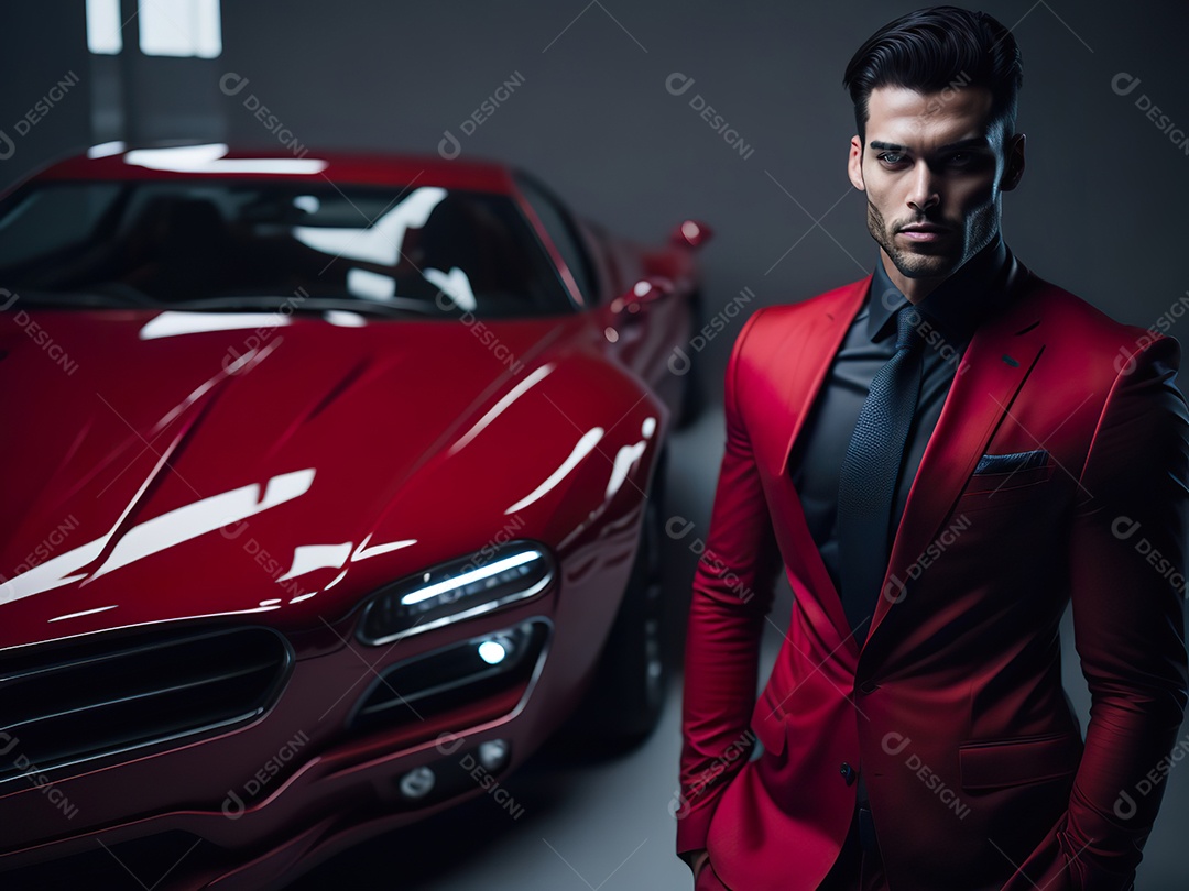 Imagem realista de homem jovem empresário