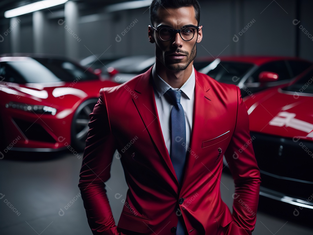 Imagem realista de homem jovem empresário