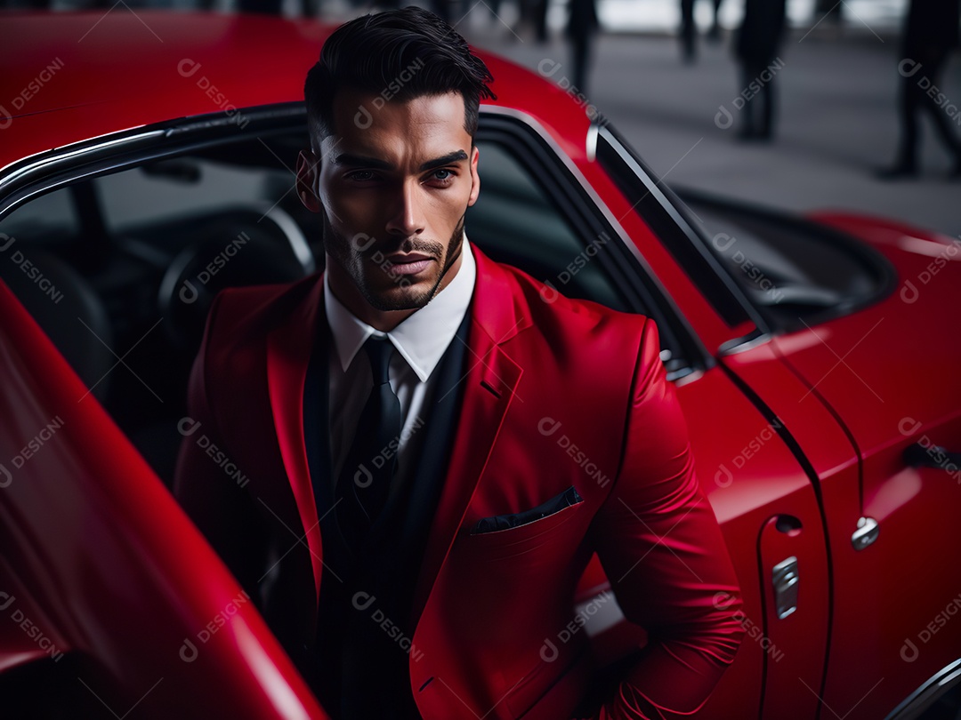 Imagem realista de homem jovem empresário