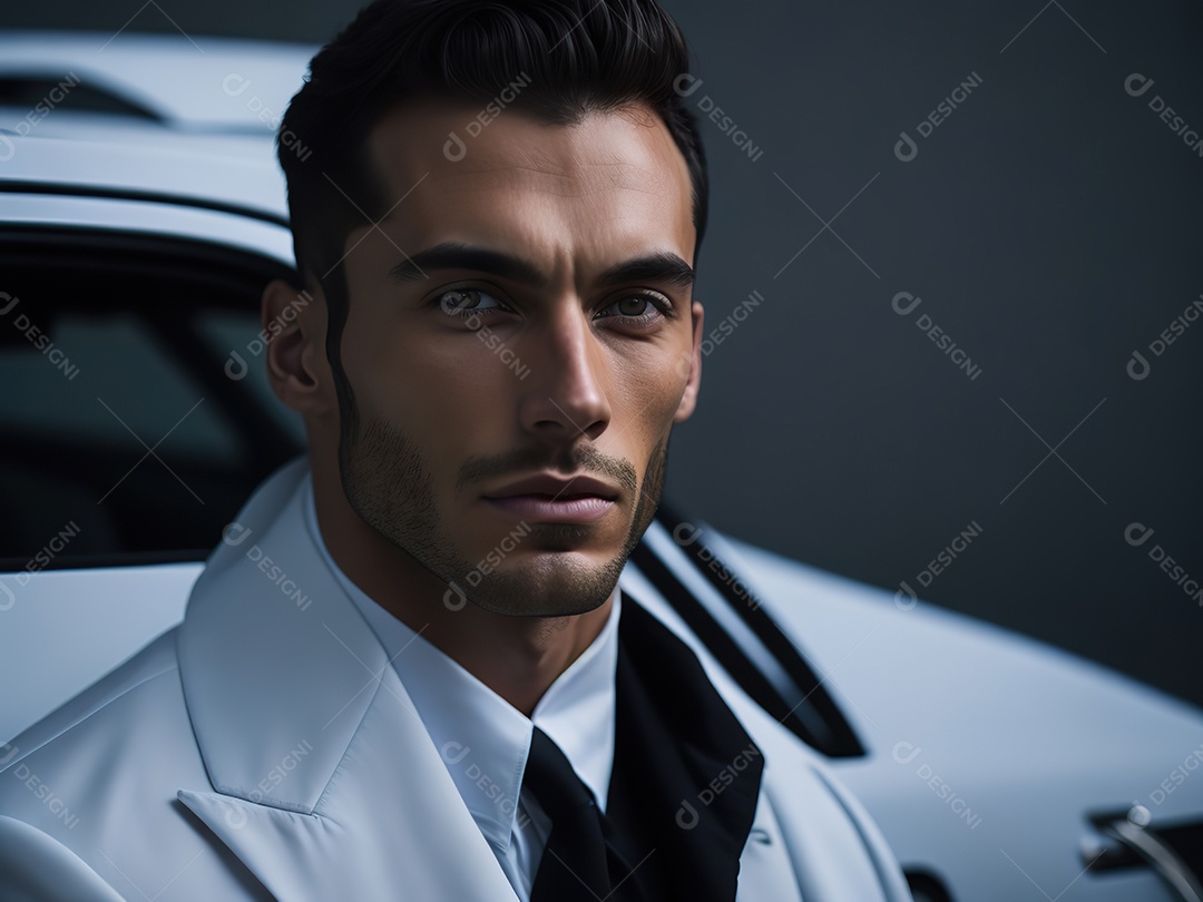 Imagem realista de homem jovem empresário