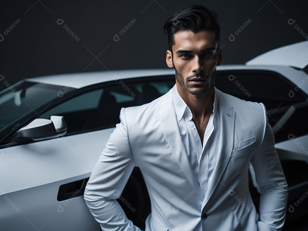 Imagem realista de homem jovem empresário