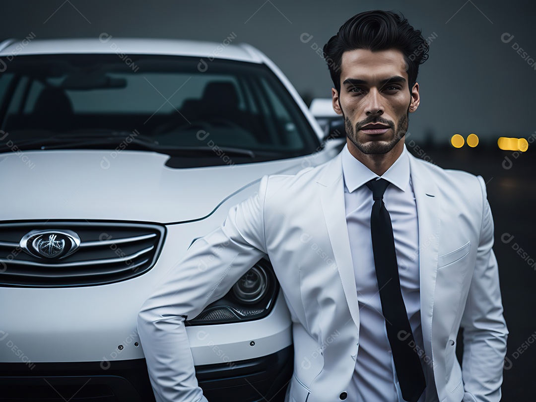 Imagem realista de homem jovem empresário