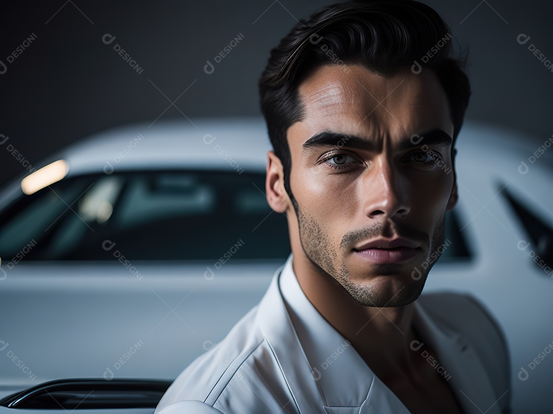 Imagem realista de homem jovem empresário