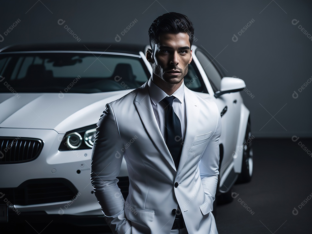 Imagem realista de homem jovem empresário