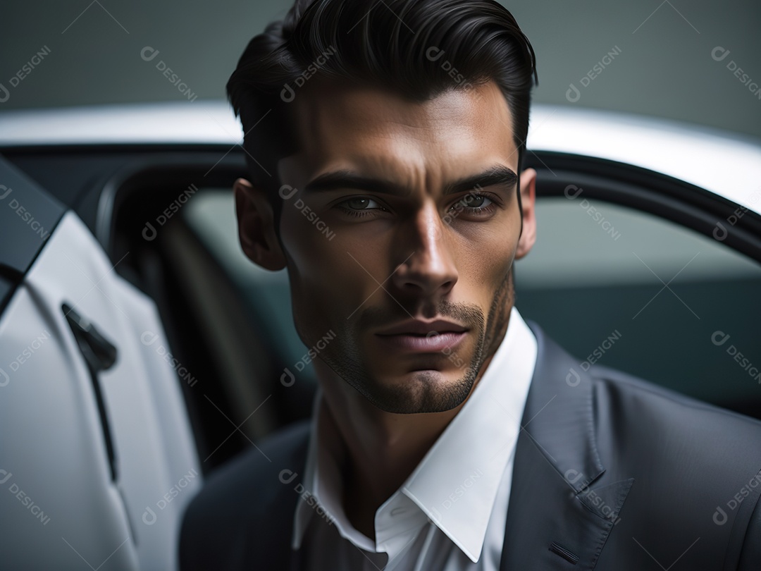 Imagem realista de homem jovem empresário