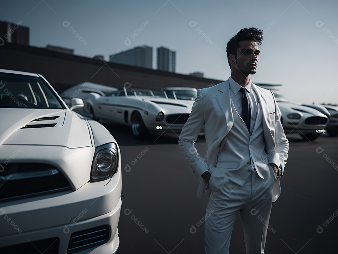 Imagem realista de homem jovem empresário