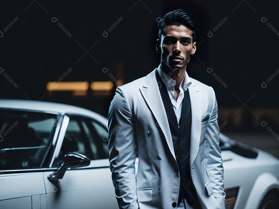 Imagem realista de homem jovem empresário