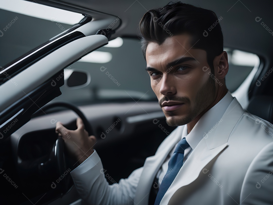 Imagem realista de homem jovem empresário