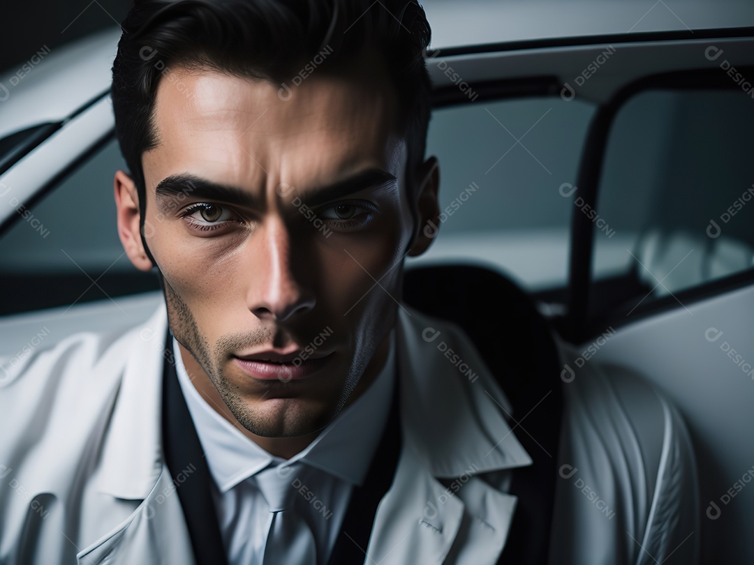 Imagem realista de homem jovem empresário