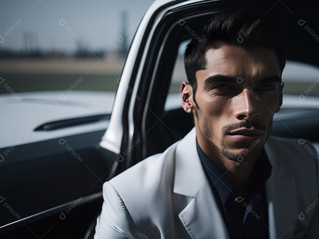 Imagem realista de homem jovem empresário