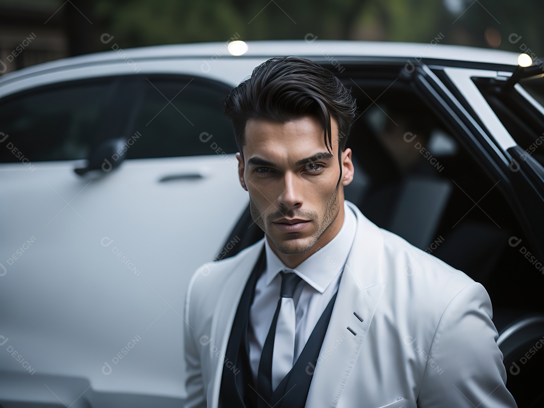 Imagem realista de homem jovem empresário