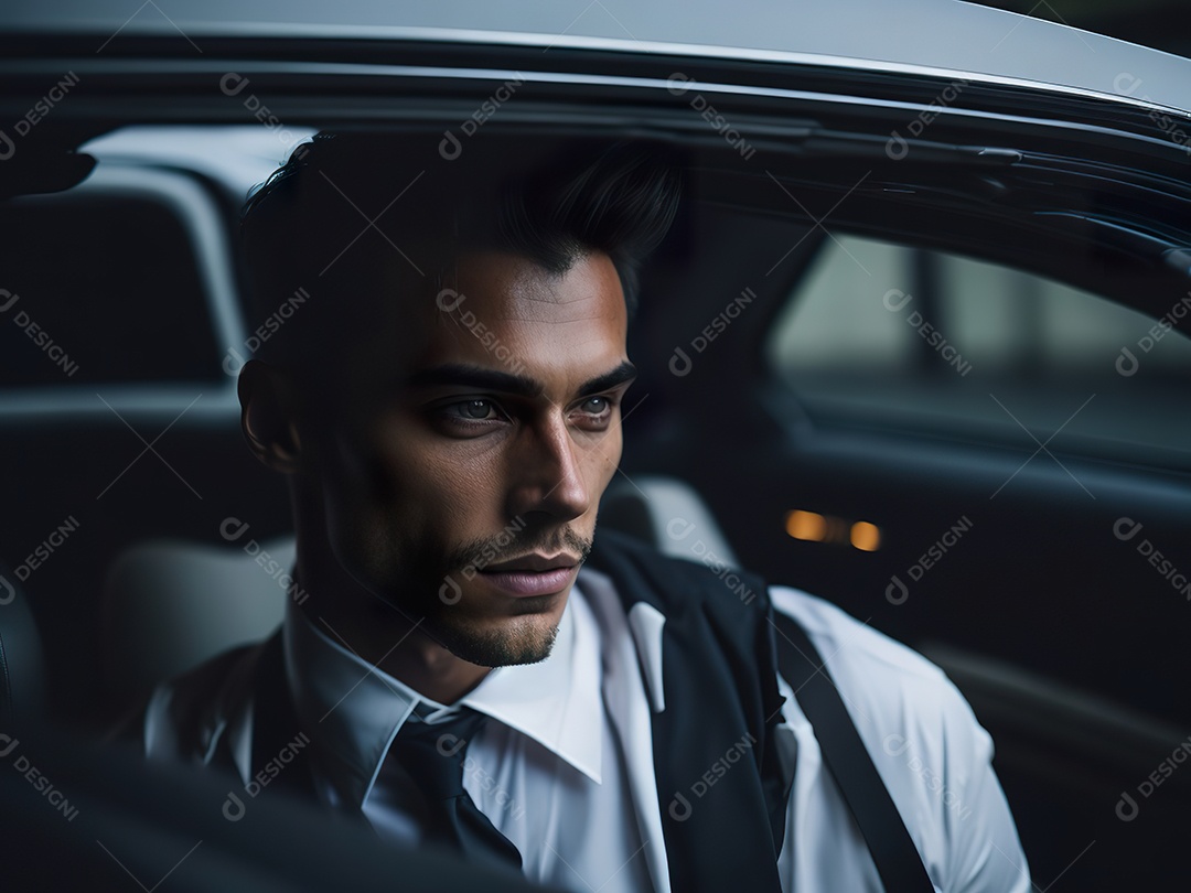 Imagem realista de homem jovem empresário