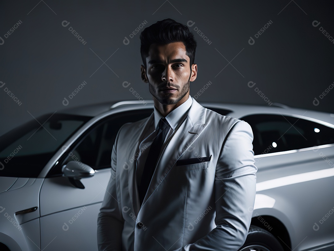 Imagem realista de homem jovem empresário