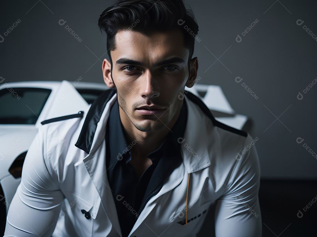 Imagem realista de homem jovem empresário