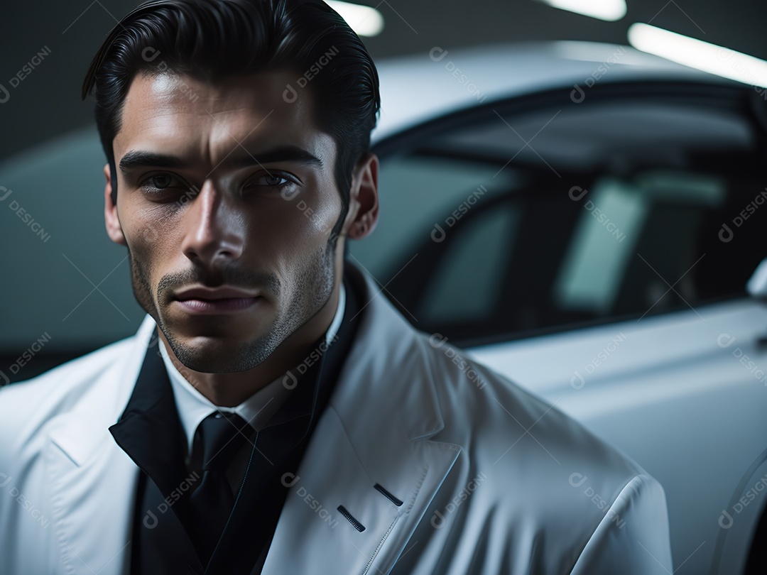 Imagem realista de homem jovem empresário