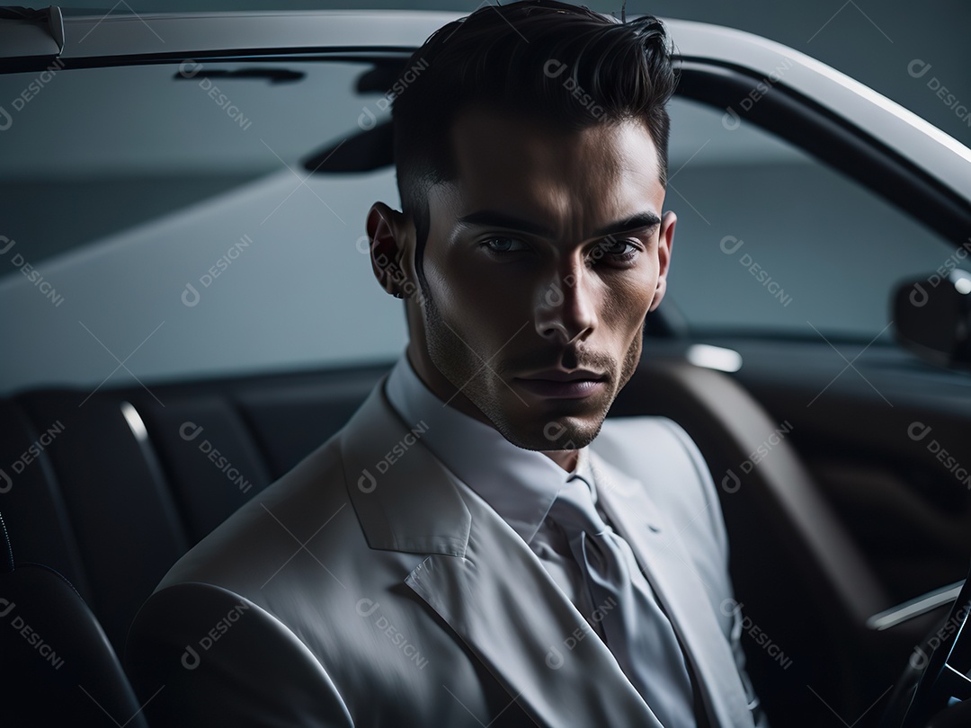 Imagem realista de homem jovem empresário