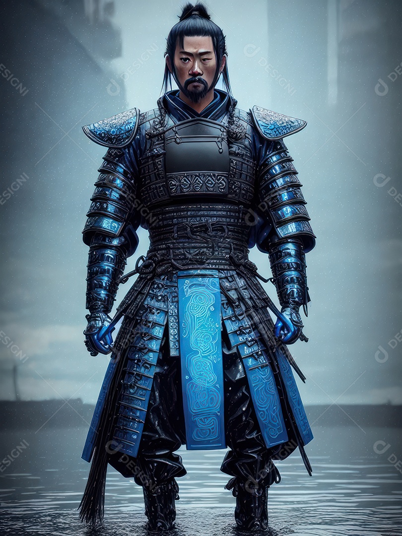 Imagem realista samurai.