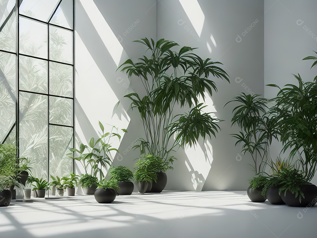 Sala zen para meditação com cristais e lotes