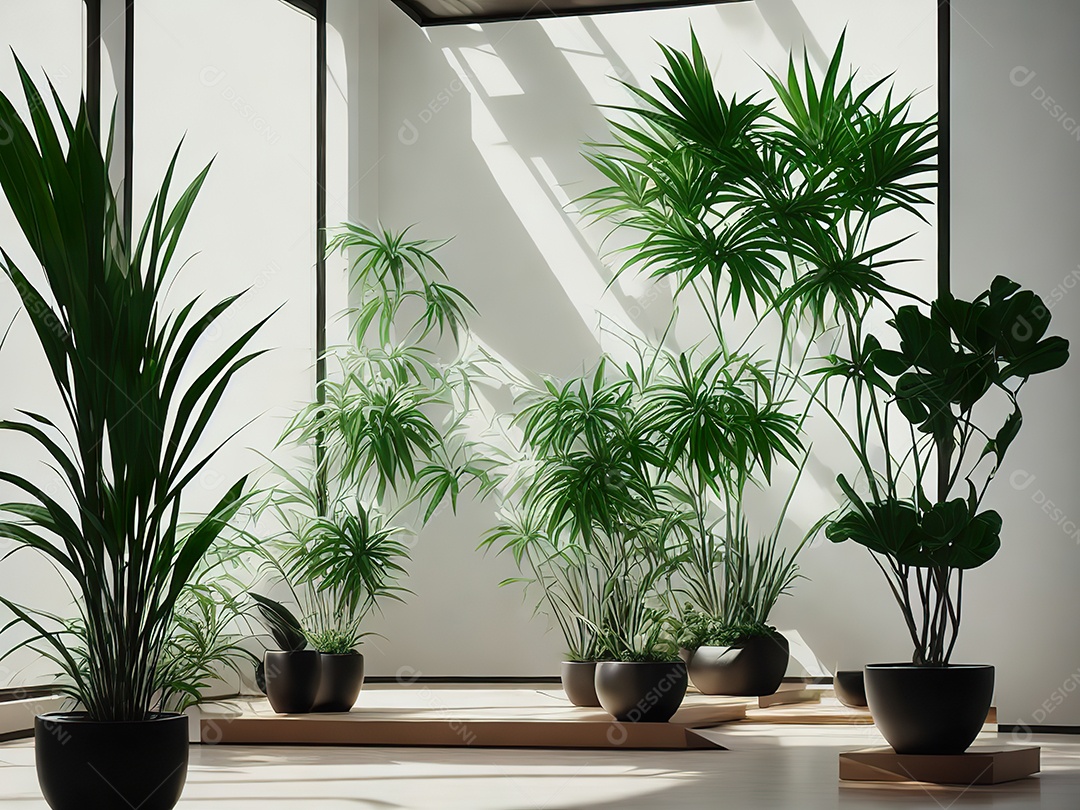 Sala zen para meditação com cristais e lotes