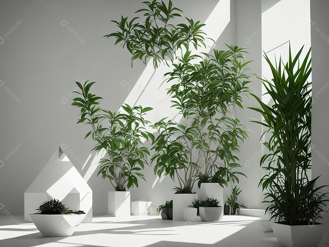 Sala zen para meditação com cristais e lotes