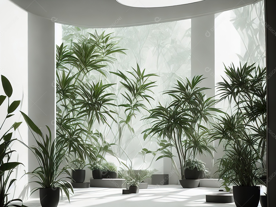 Sala zen para meditação com cristais e lotes