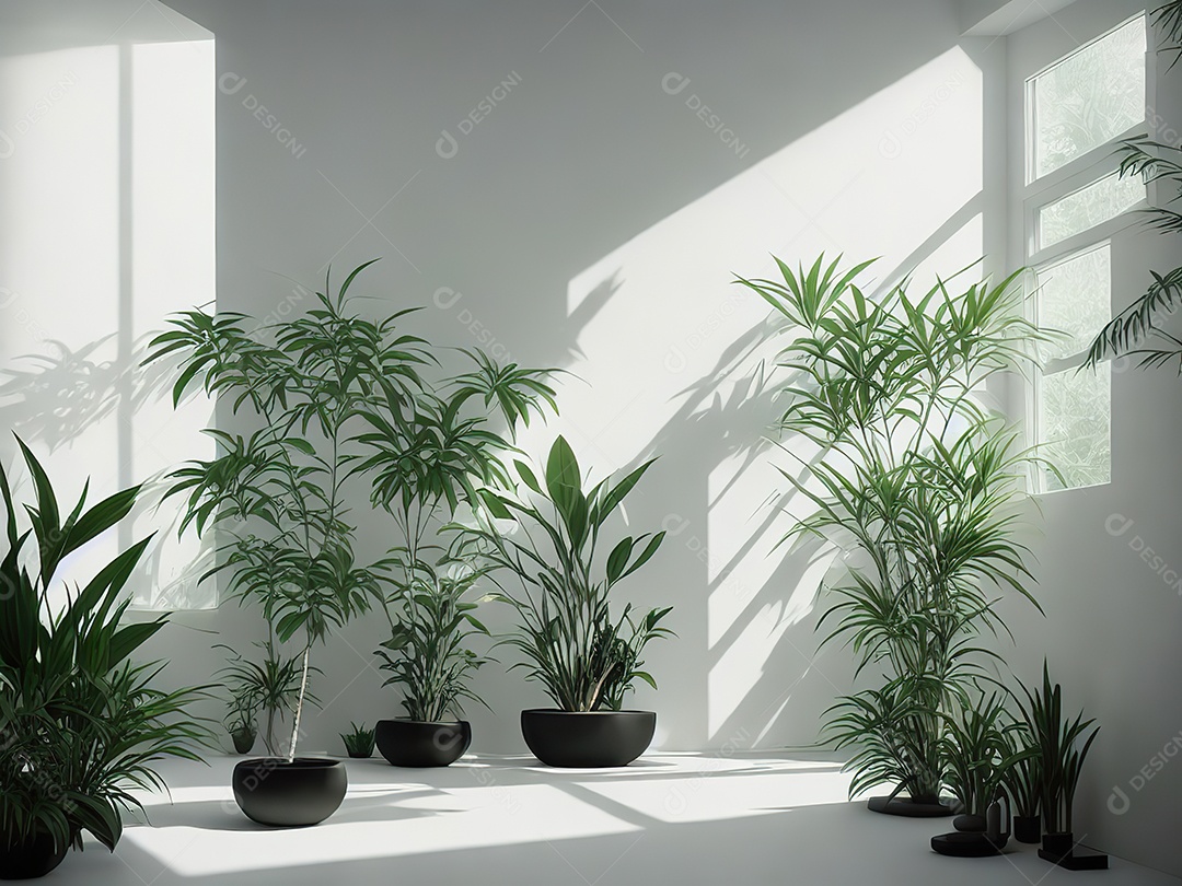 Sala zen para meditação com cristais e lotes