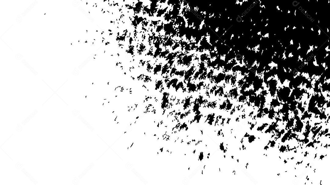 Fundo de Textura Grunge Abstrato Com Estilo Preto e Branco Vetor EPS