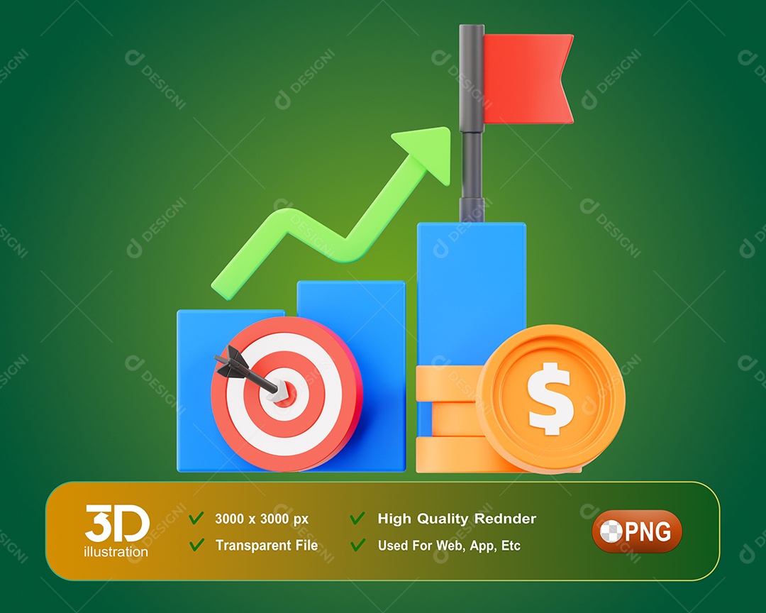 Gerenciamento Gráfico Ativos Elemento 3D Para Composição PSD
