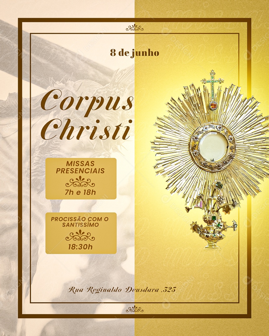 Feed Corpus Christi 08 De Junho Social Media PSD Editável