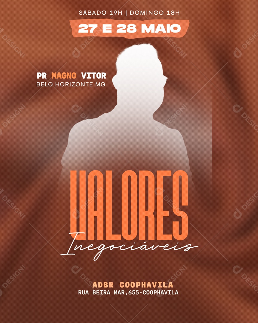 Valores Inegociáveis Social Media PSD Editável