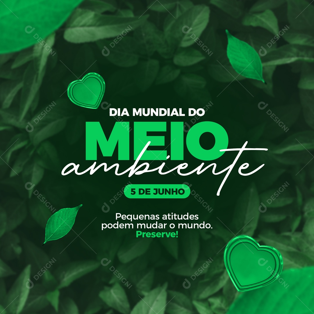 Social Media Dia Mundial Do Meio Ambiente 05 De Junho PSD Editável