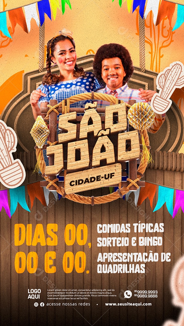 Story Apresentação De Quadrilha São João Social Media PSD Editável