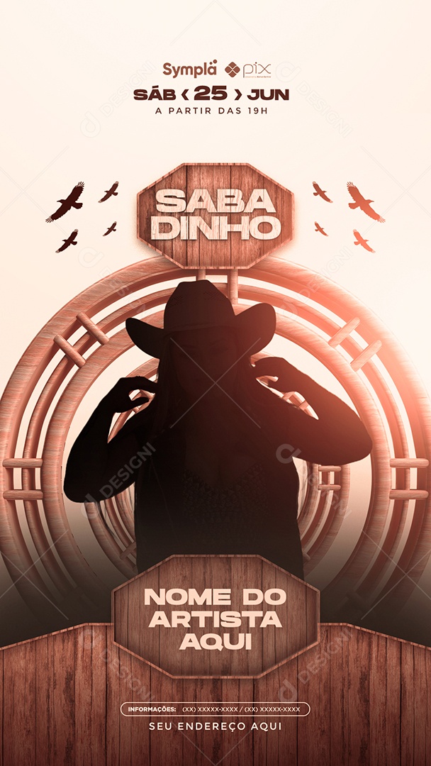 Story Flyer Sabadinho Social Media PSD Editável