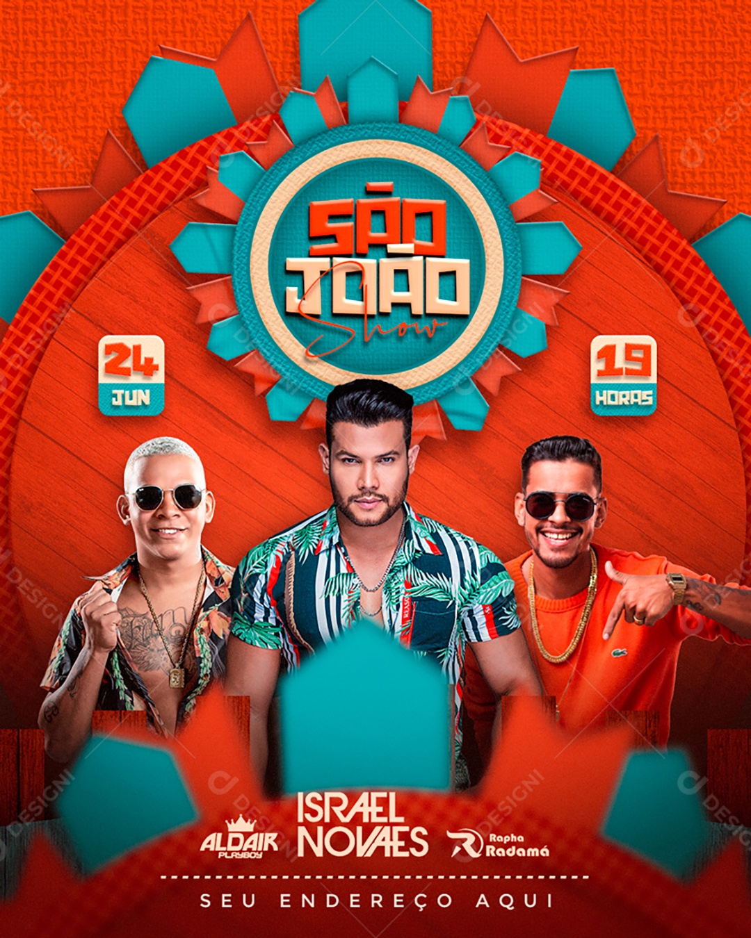 Show De São João Flyer Social Media PSD Editável