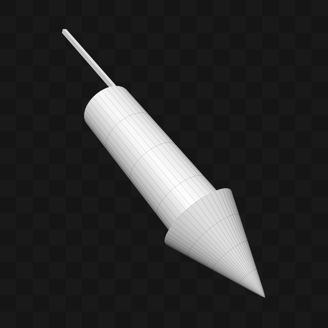 Fogo de Artifício - Modelo 3D