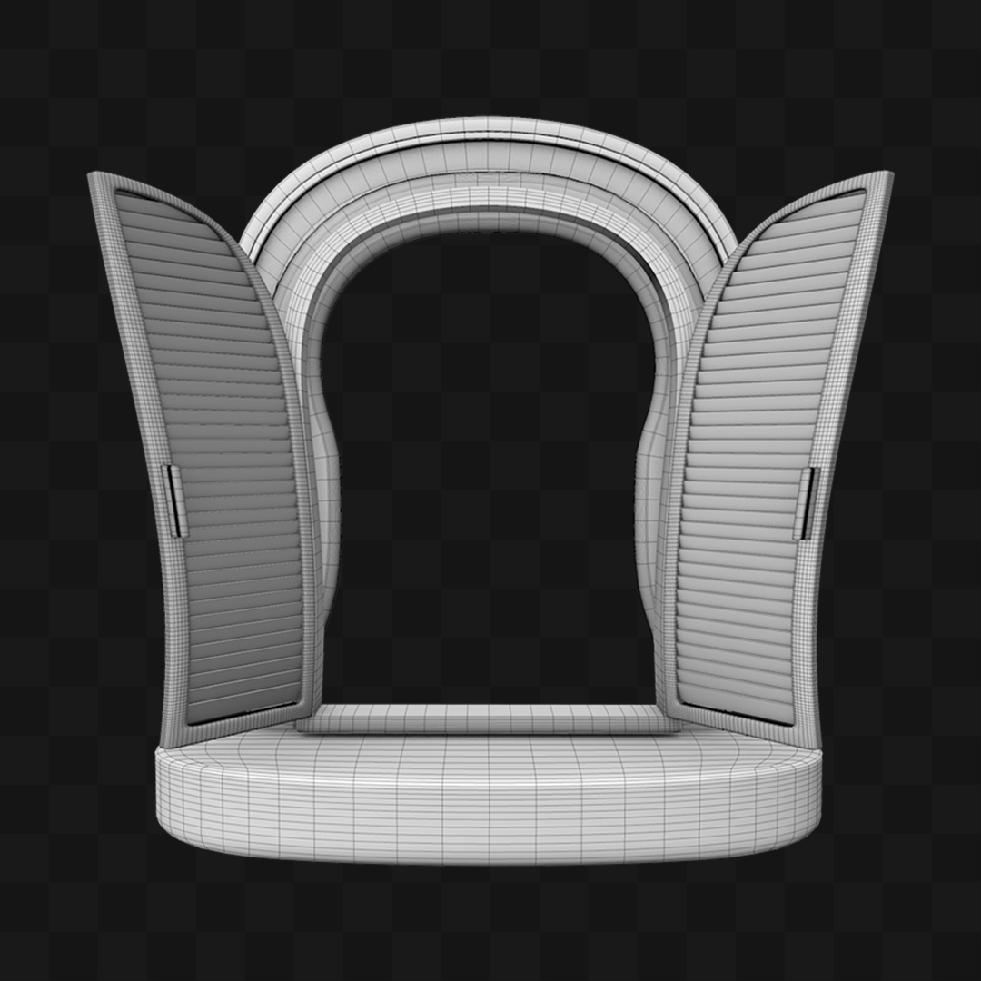 Janela Cartoon - Modelo 3D