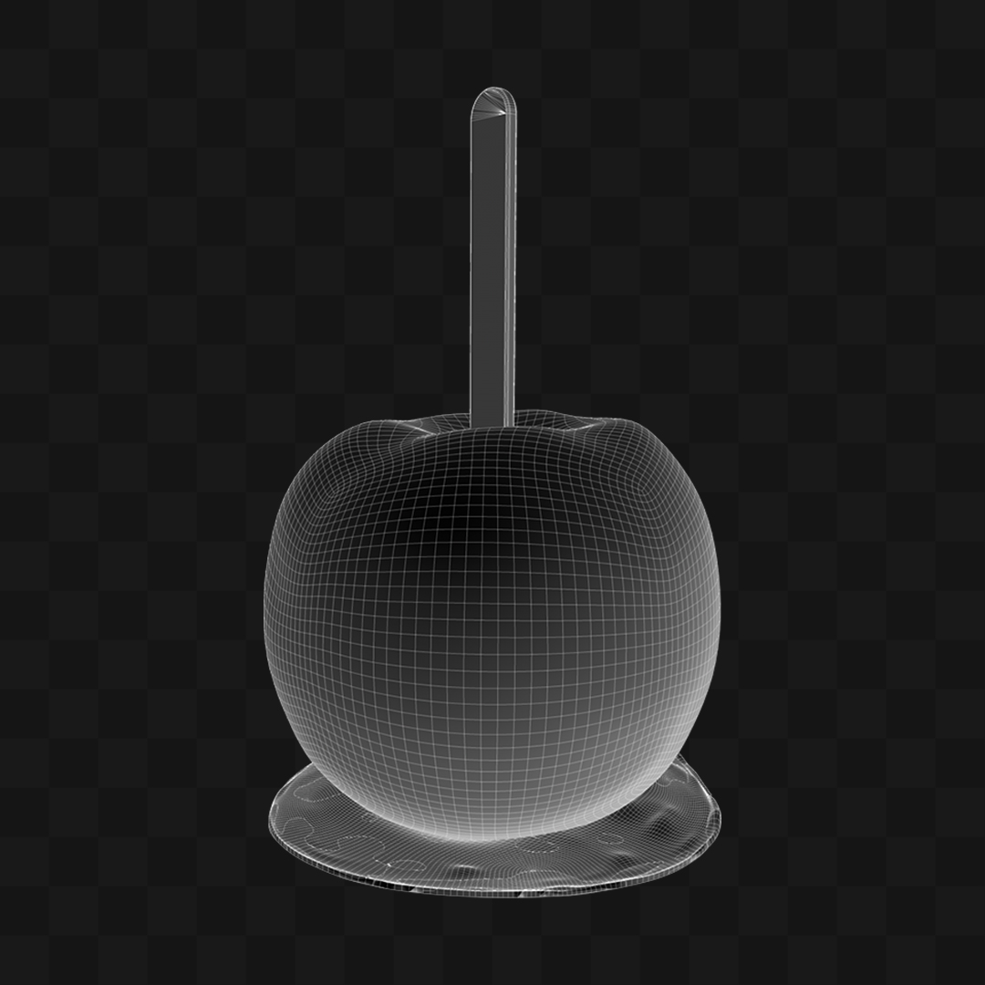 Maçã do Amor - Modelo 3D