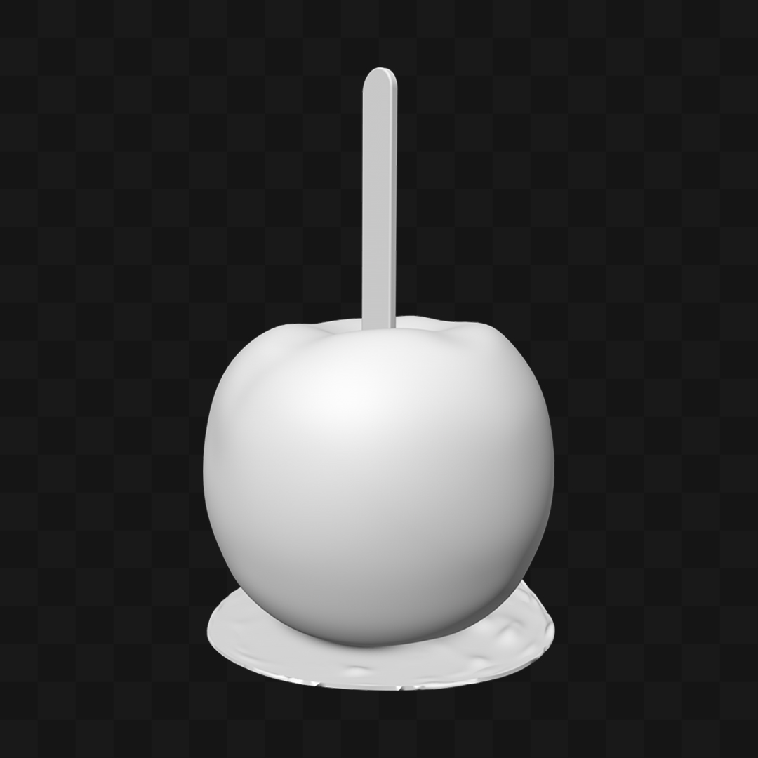 Maçã do Amor - Modelo 3D