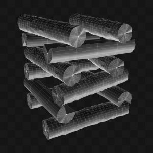 Madeira Empilhada - Modelo 3D