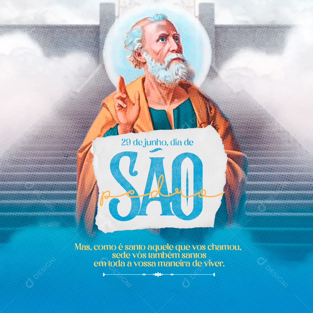 Social Media Dia de São Pedro 29 De Junho Maneira De Viver PSD Editável