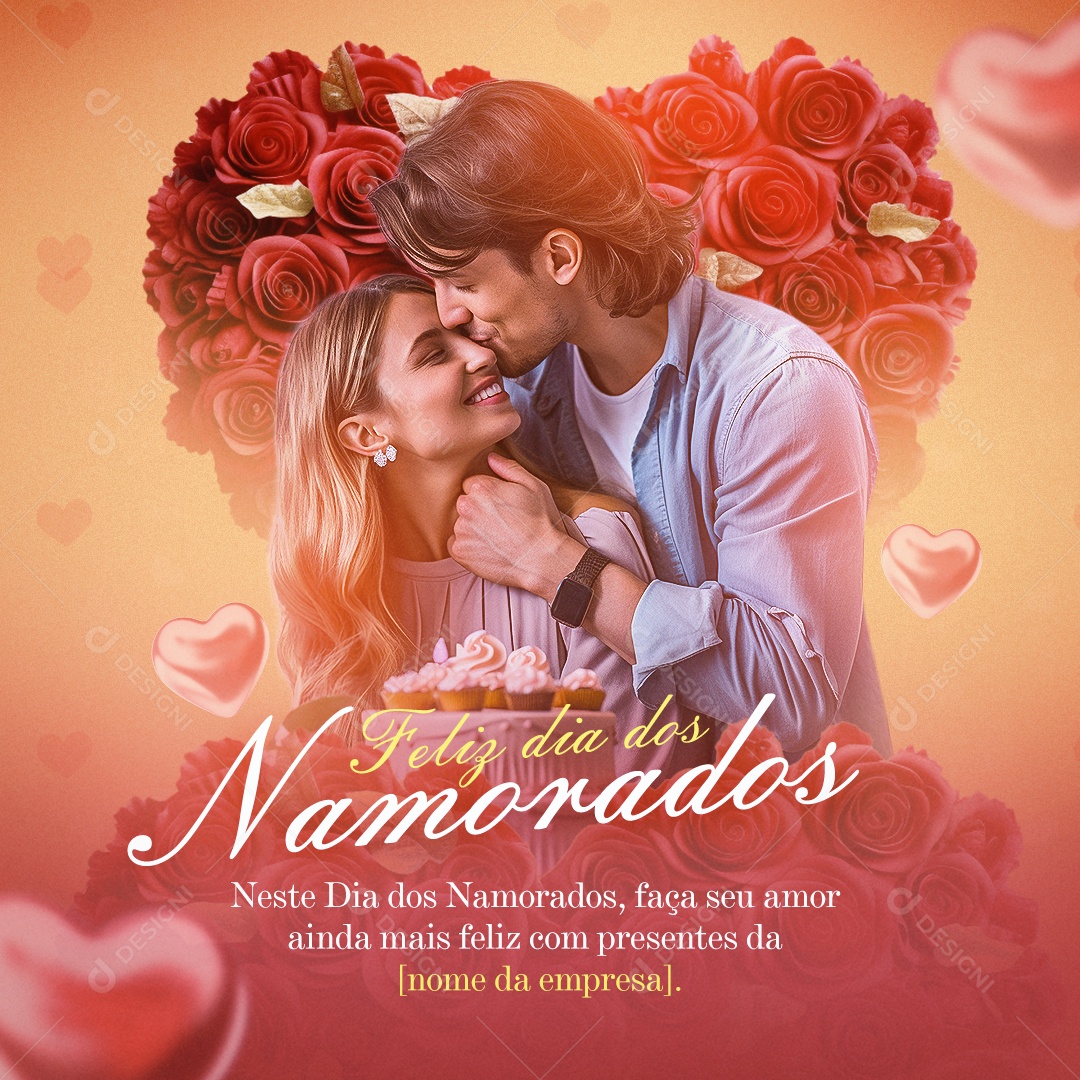 Neste Dia Dos Namorados Faça Seu Amor Ainda Mais Feliz Com Presentes Social Media PSD Editável