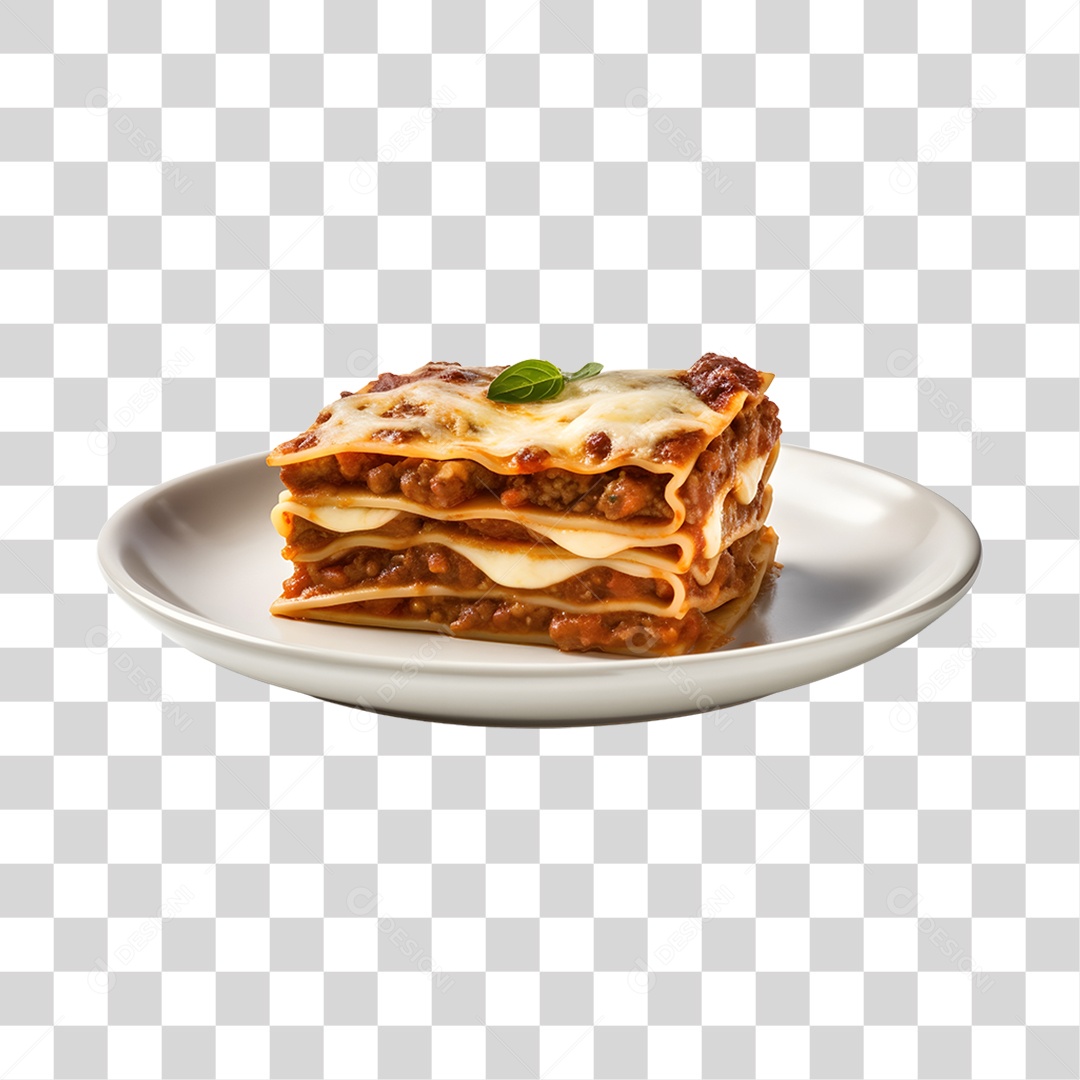 Comida Típica Prato De Lasanha PNG Transparente