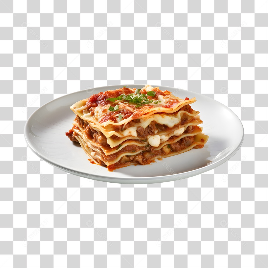 Comida Típica Prato De Lasanha PNG Transparente