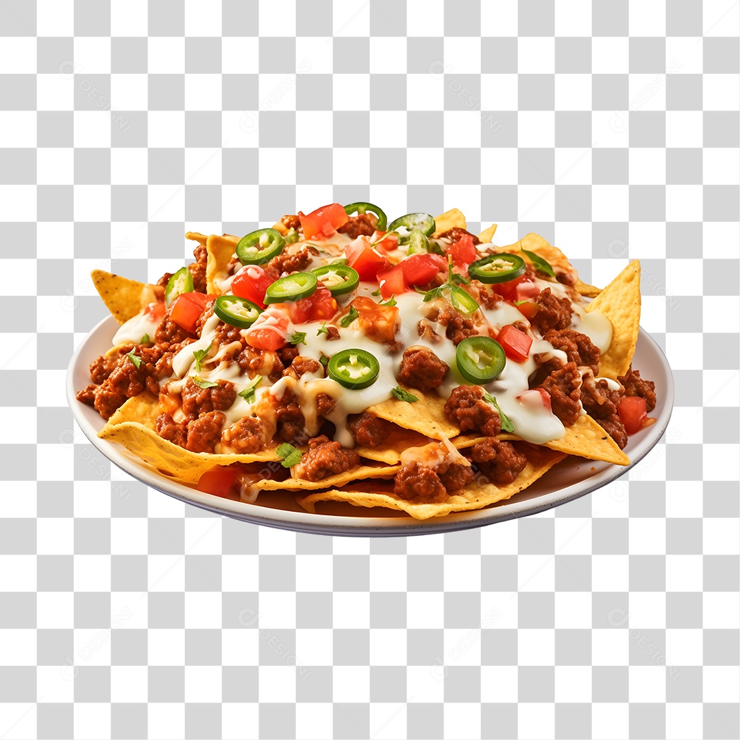 Comida Típica Prato De Nachos PNG Transparente