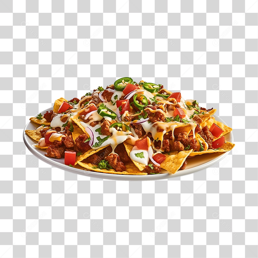Comida Típica Prato De Nachos PNG Transparente