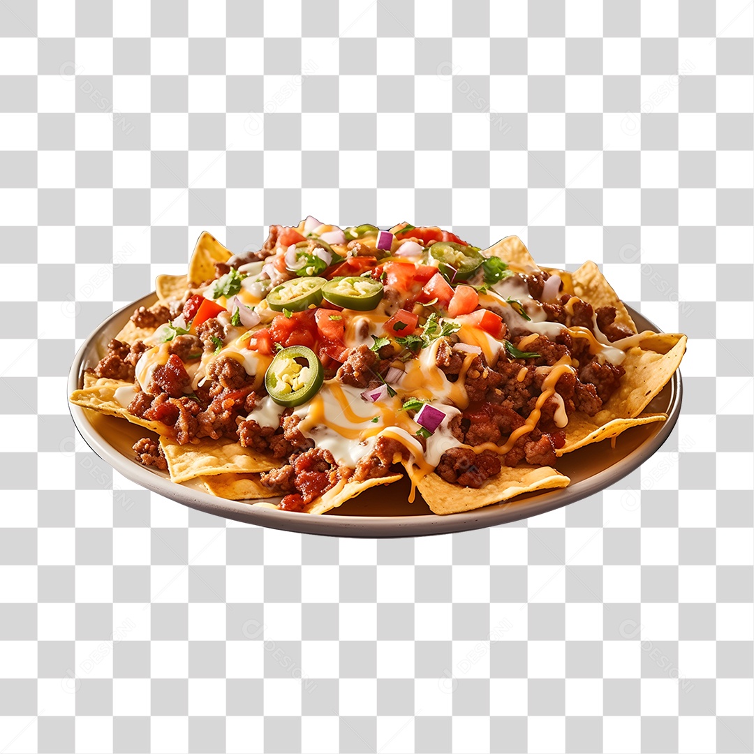 Comida Típica Prato De Nachos PNG Transparente