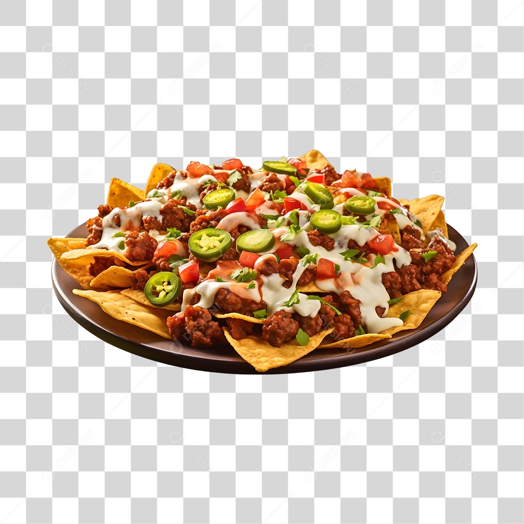Comida Típica  Prato De Nachos PNG Transparente
