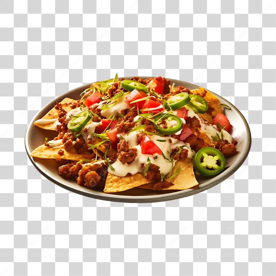 Comida Típica Nachos PNG Transparente