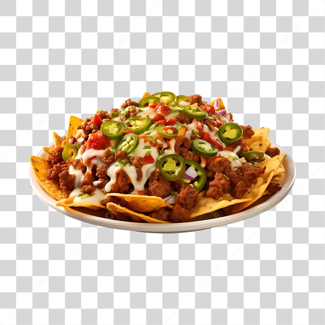 Comida Típica Nachos PNG Transparente