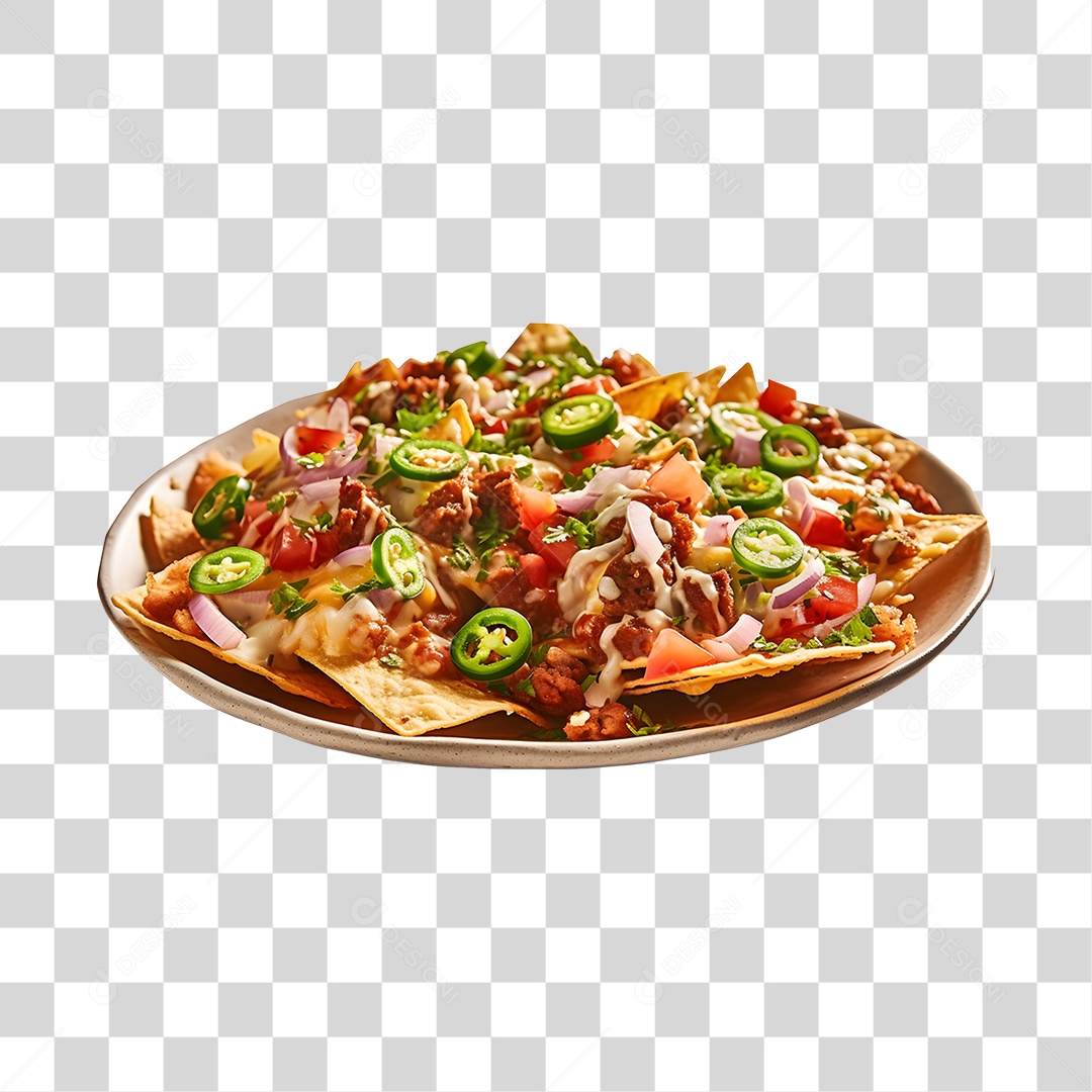 Comida Típica Nachos PNG Transparente